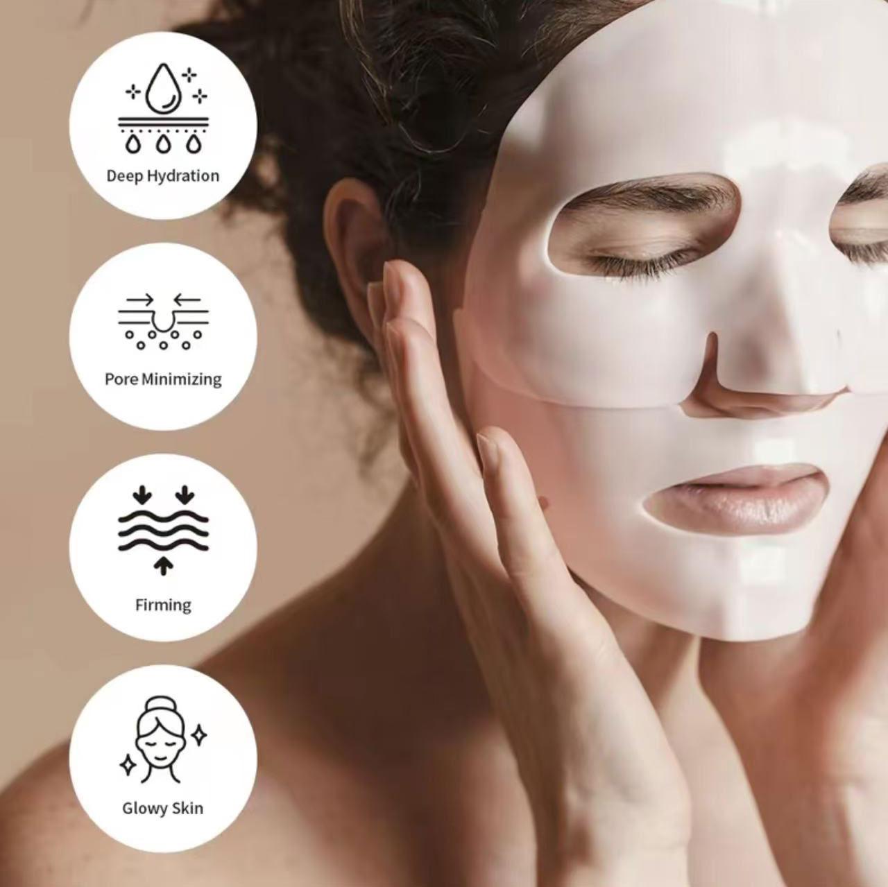 OGASABU Deep Bio Collagen OVERNIGHT Facial Mask 5 pcs