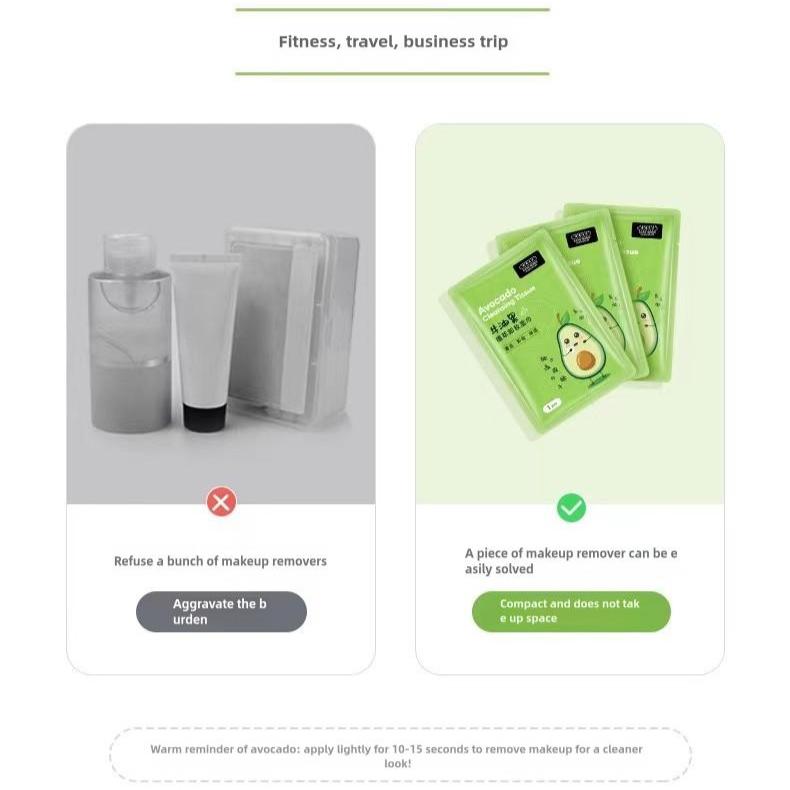 F6 Avocado Makeup Remover Wipes