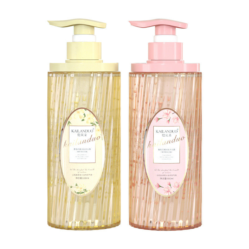 H1-010 Petal Anti-mite Perfume Shower Gel With Large Capacity and Long-lasting Fragrance Fresh Floral Fragrance 680ml