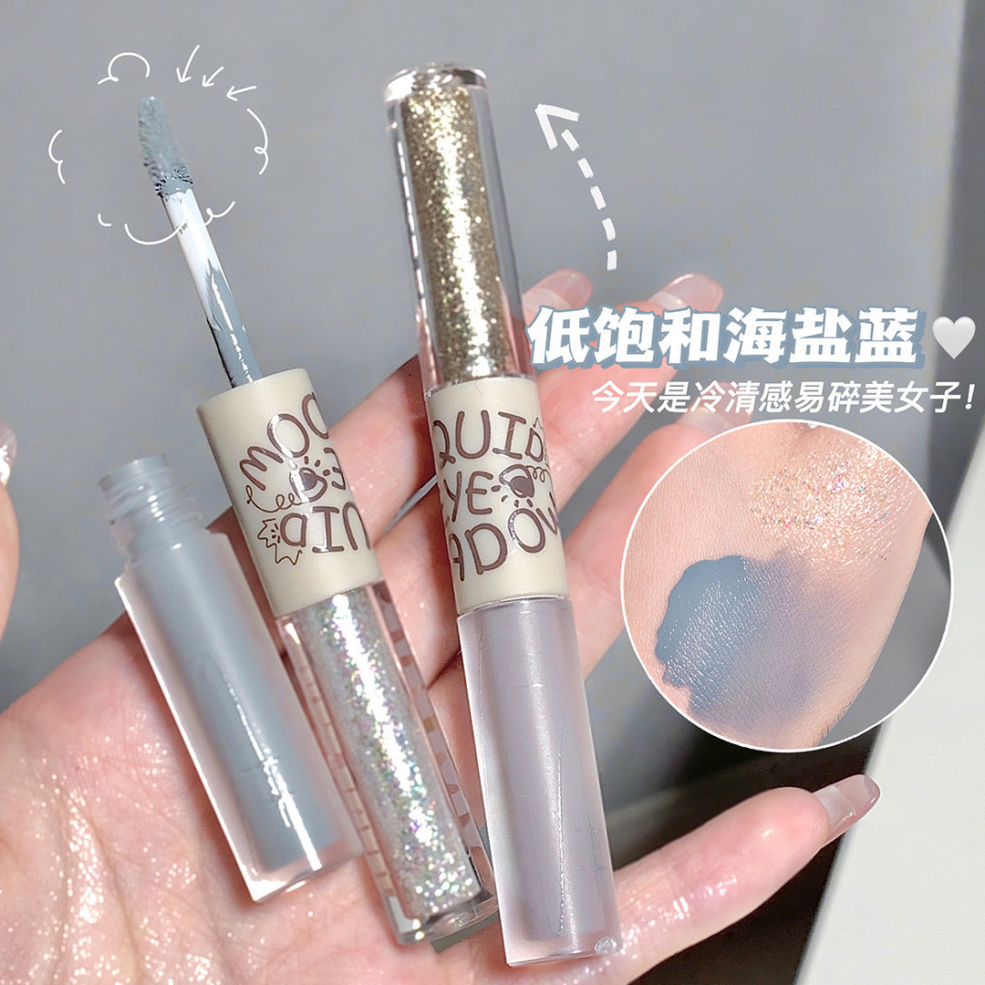 C3 Double Head Matte Pearlescent Thin Shiny Liquid Eye Shadow