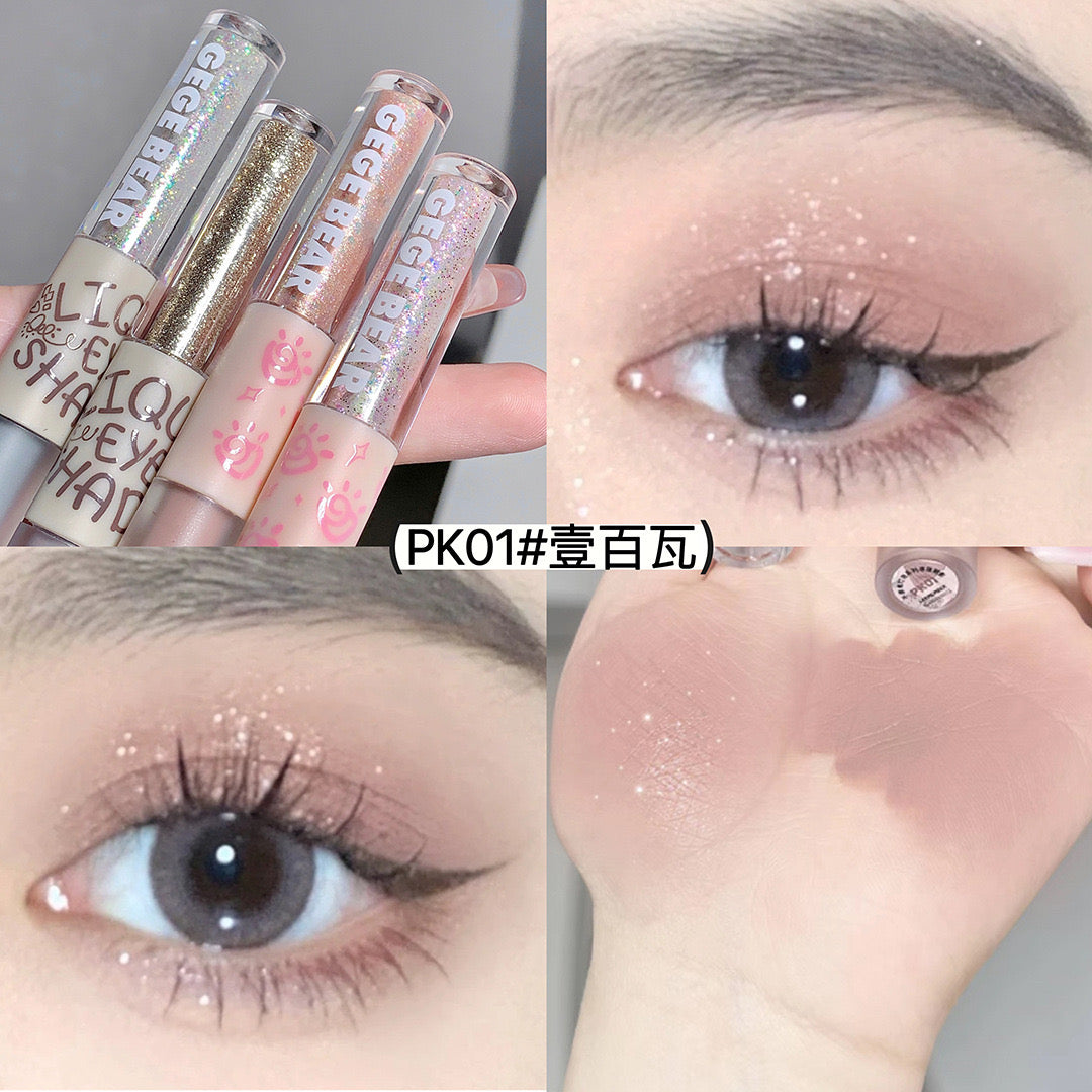 C3 Double Head Matte Pearlescent Thin Shiny Liquid Eye Shadow