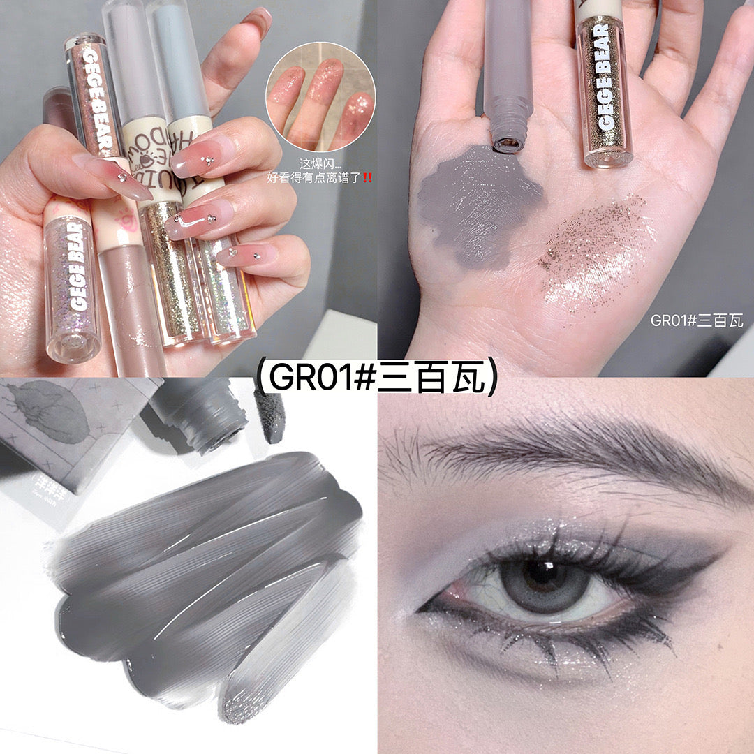 C3 Double Head Matte Pearlescent Thin Shiny Liquid Eye Shadow