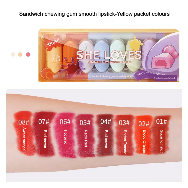 B3 Chewing Gun Lipsticks Set