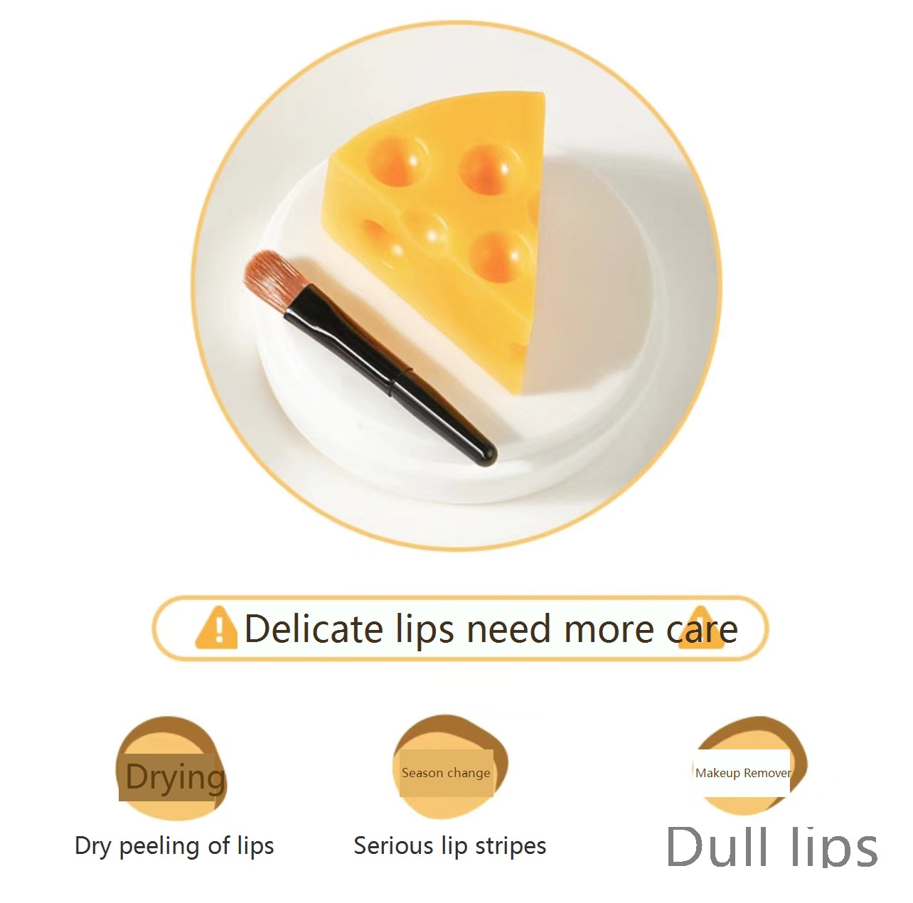 B1 Fun Cute Cheese Lip Balm