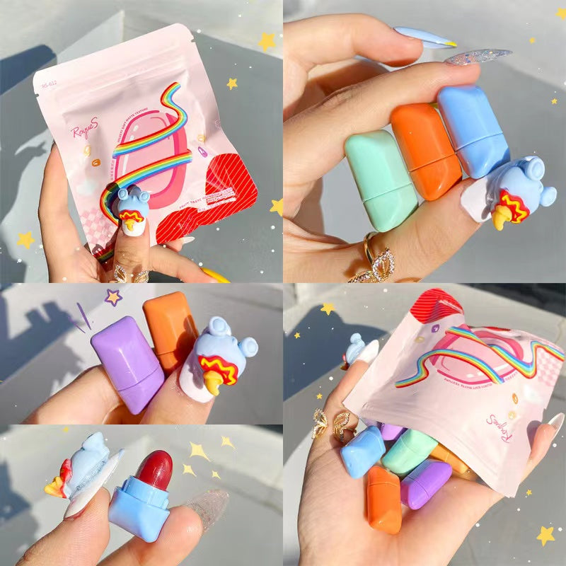 B017 Pink Rainbow Candy Lipstick