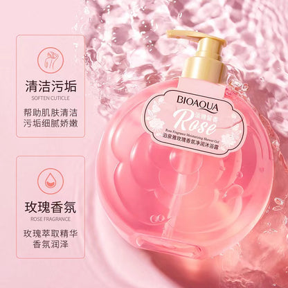 H1-005 Rose Fragrance Moisturizing Shower Gel Moisturizing and Rejuvenating Cleansing Dirt Body Lotion Fragrance Shower Gel