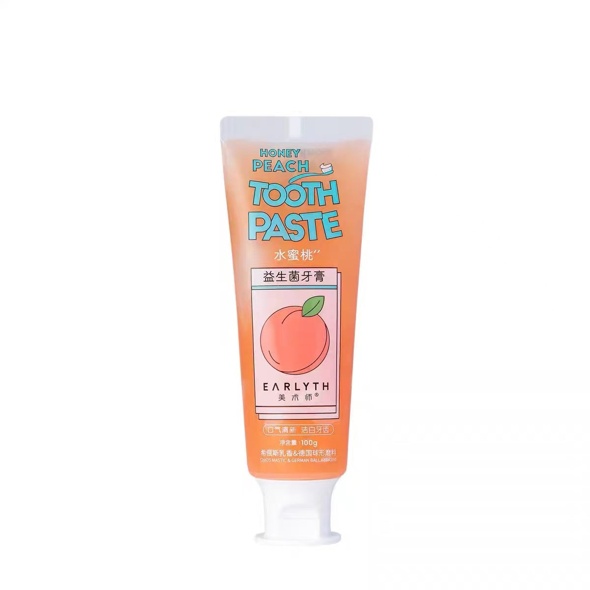 Honey Peach Flavored Probiotics Toothpaste