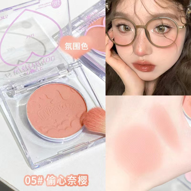 A7-002 Cute Heart Shape Macarron Color Blush