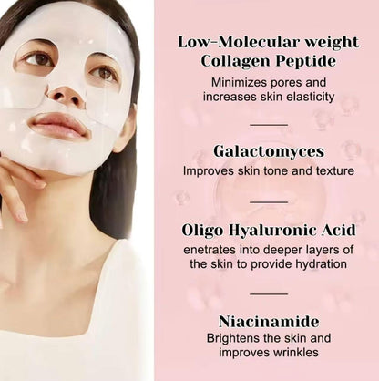 OGASABU Deep Bio Collagen OVERNIGHT Facial Mask 5 pcs