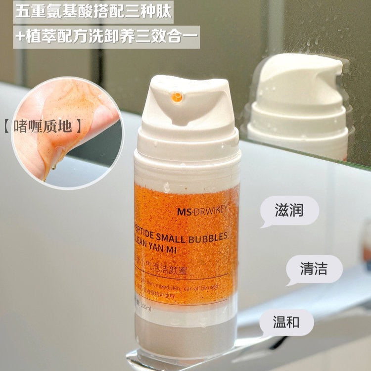 F1-019 MSDRWIKEY Amino Acid Peptide Small Bubble Gentle Facial Cleanser 100ml