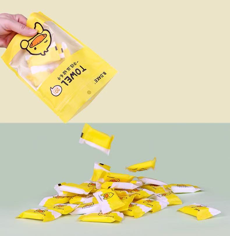 Duckie Fresh 20-Pack Compressed Travel Towels