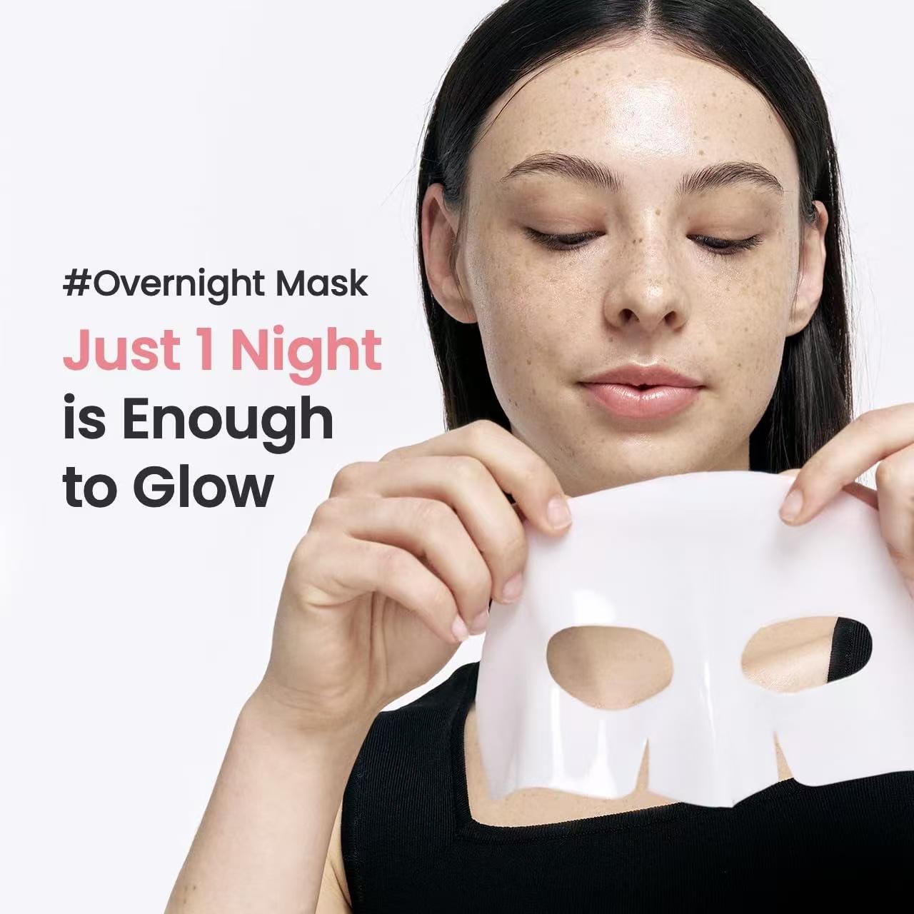 OGASABU Deep Bio Collagen OVERNIGHT Facial Mask 5 pcs