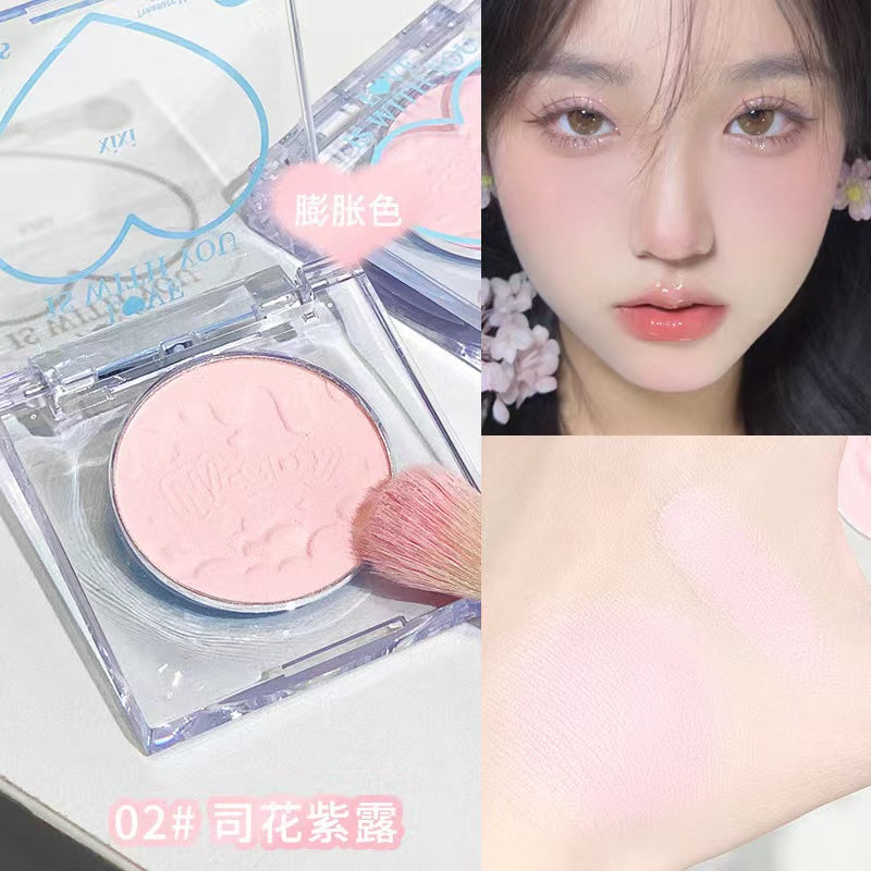 A7-002 Cute Heart Shape Macarron Color Blush