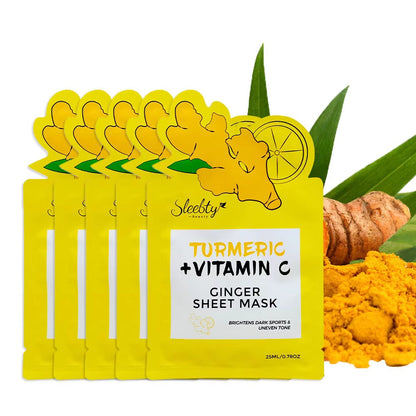 K1-049 Turmeric VC Double Anti-Dullness Repair Brightening Essence Mask