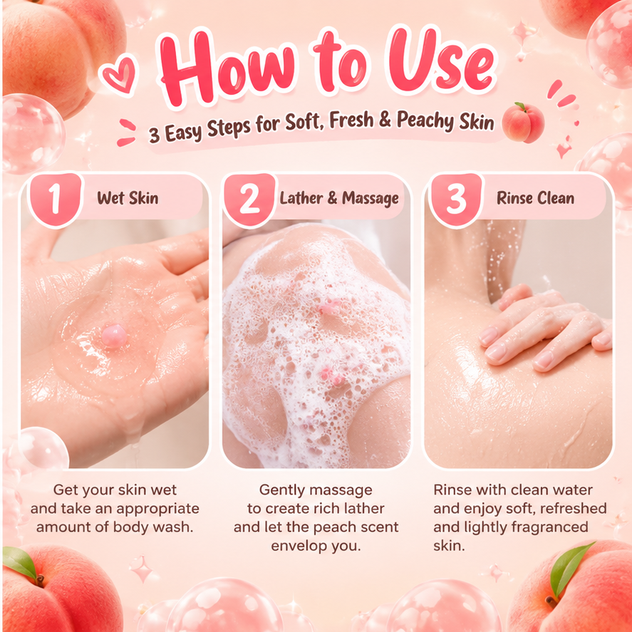 Peach Pearl Burst Body Wash