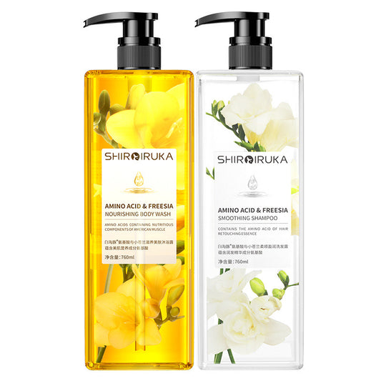 H1 Freesia Amino Acid Perfume Moisturizing Body Wash/Shampoo 760ml