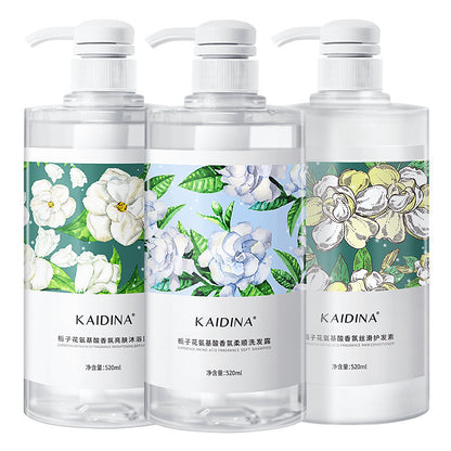 H1-011 Gardenia Plant Extract Shampoo  Natural Extract  Nourishes Hair  Controls Oil  Nourishes Skin  Cleanses and Cares 520ml