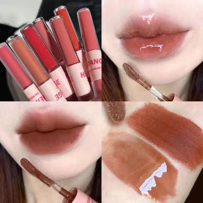 B053  Fun Double Head Lip Glaze Matte And Shiny