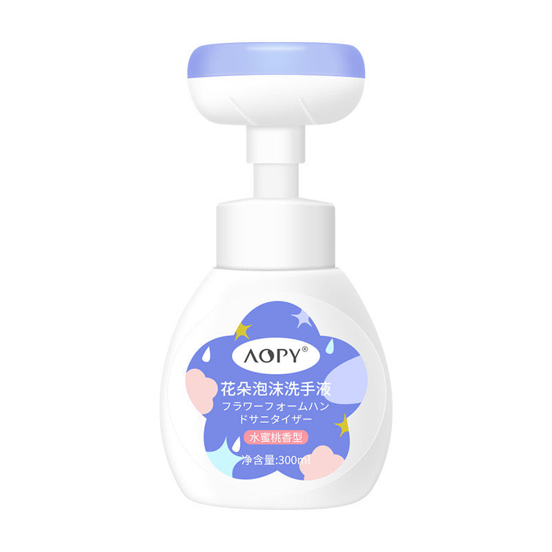 L1-001 Flower Foam Hand Sanitizer Baby Petal Hand Sanitizer Gentle Cleansing Press Bubble 300ml