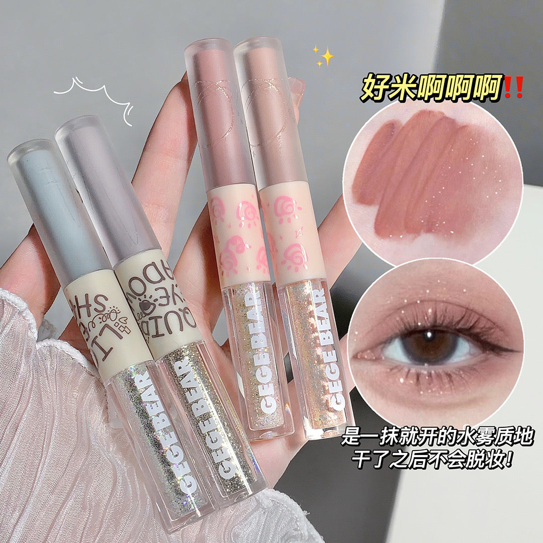 B078 Double Head Matte Pearlescent Thin Shiny Liquid Eye Shadow