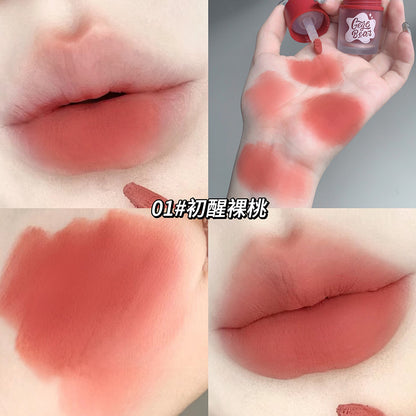 B113 Velvet Mist Lip Mud Matte Coloring Non Staying Cup Lip Glaze Lipstick