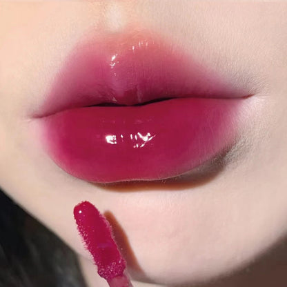 B114 Glass Water Glazed Lip Glaze Moisturizing And Not Easy to Stain Cup Lipstick