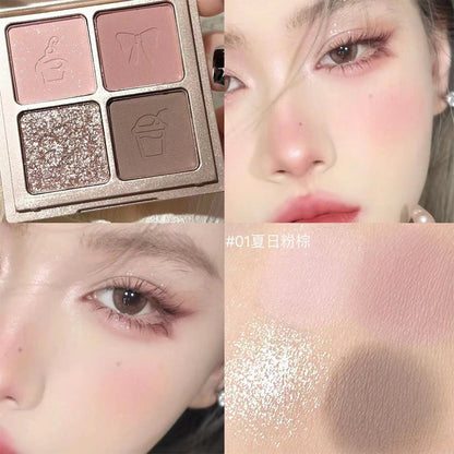 B120 Cub Knight Eye Shadow Quad Fine Twinkle Light Versatile Eye Makeup