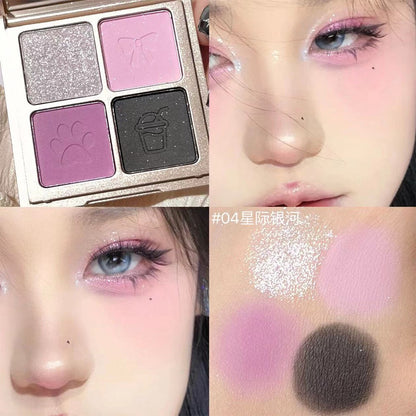 B120 Cub Knight Eye Shadow Quad Fine Twinkle Light Versatile Eye Makeup