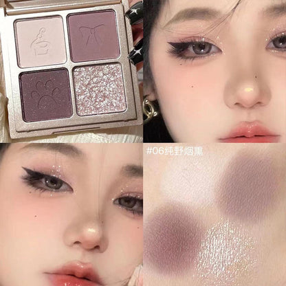 B120 Cub Knight Eye Shadow Quad Fine Twinkle Light Versatile Eye Makeup