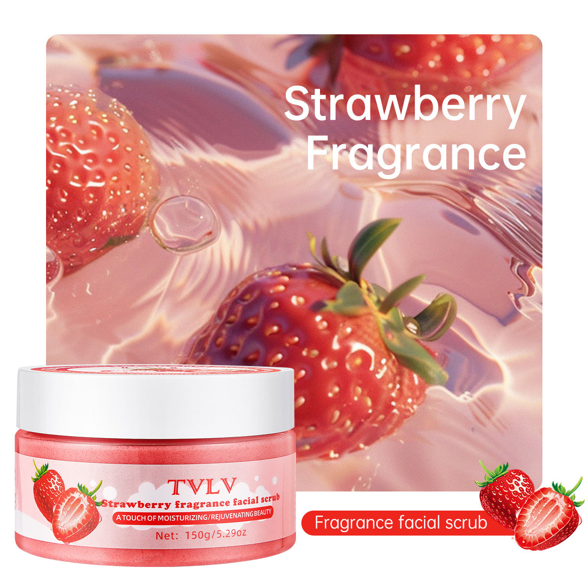 F7-005 Facial Cleansing Exfoliating Peach Strawberry Massage Cream