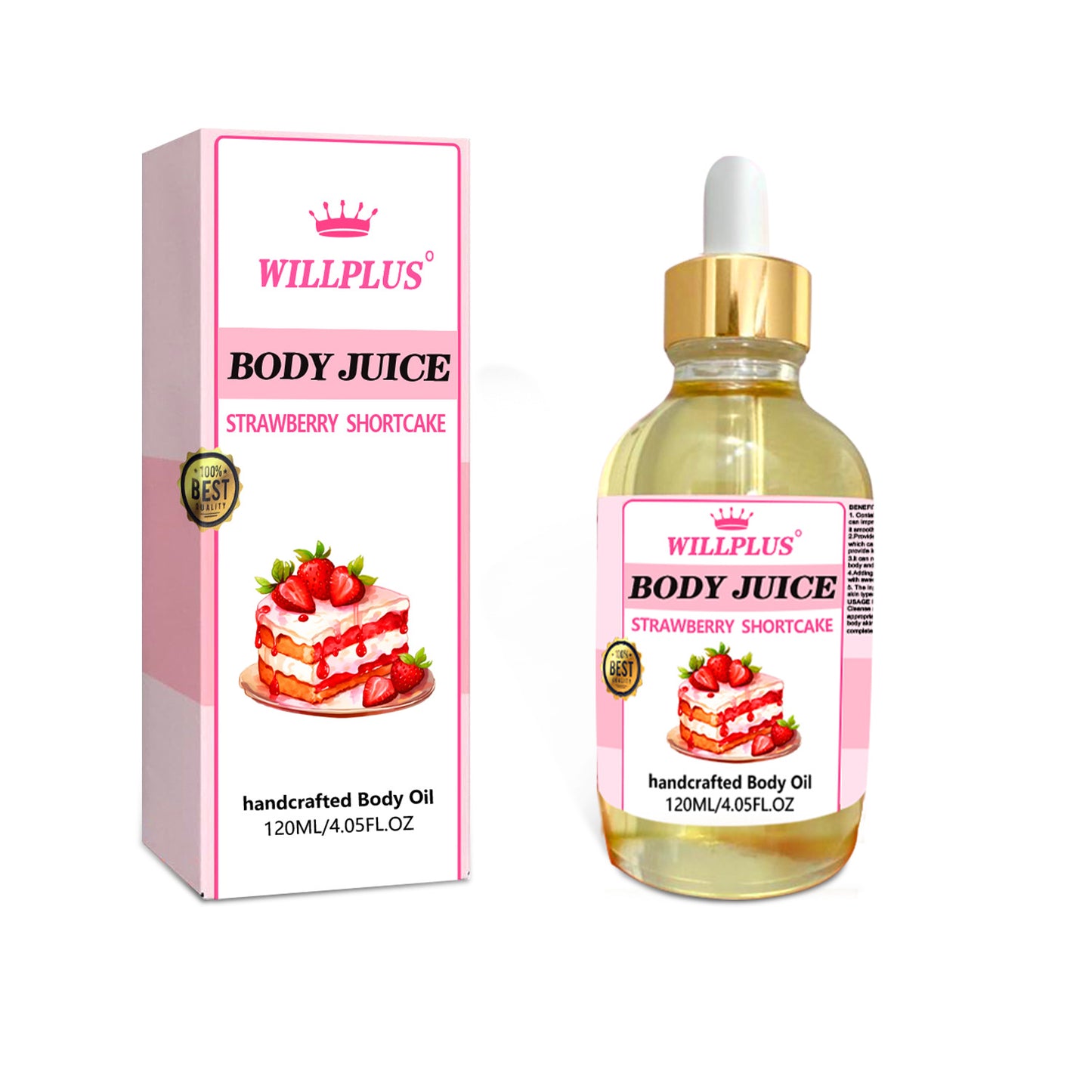 H3-006 Body Juice OilBody Juice OilStrawberry CakeBody Care Massage Oil