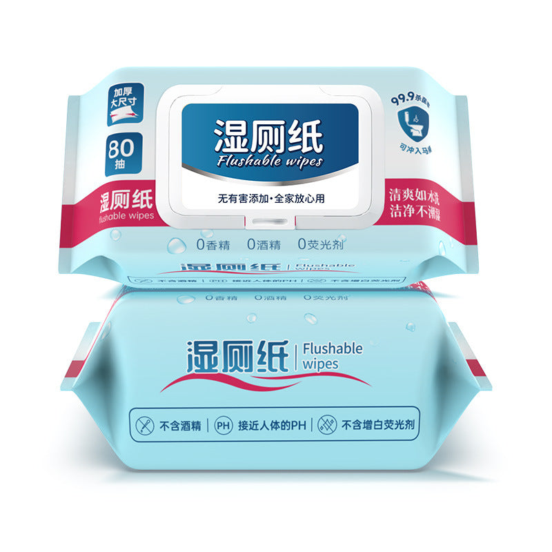 H7-002 Wet Toilet Paper Can Be Flushed Into The Toilet  Biodegradable  Hemorrhoid Care  Butt Wipes  Special Wet Wipes For Women's Private Parts Care