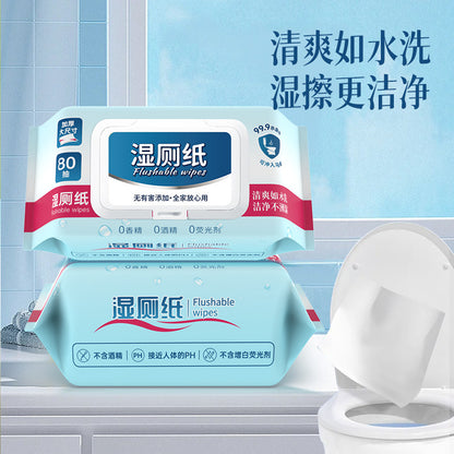 H7-002 Wet Toilet Paper Can Be Flushed Into The Toilet  Biodegradable  Hemorrhoid Care  Butt Wipes  Special Wet Wipes For Women's Private Parts Care