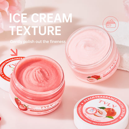 F7-005 Facial Cleansing Exfoliating Peach Strawberry Massage Cream