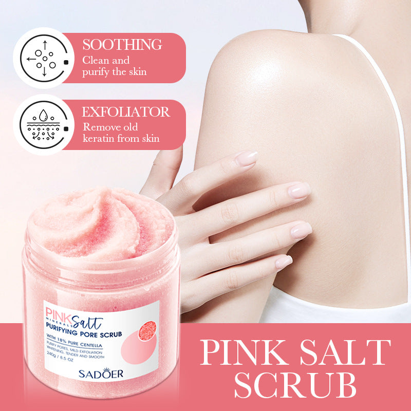 H8-004 Himalayan Pink Salt Purifying Pore Scrub Body Scrub