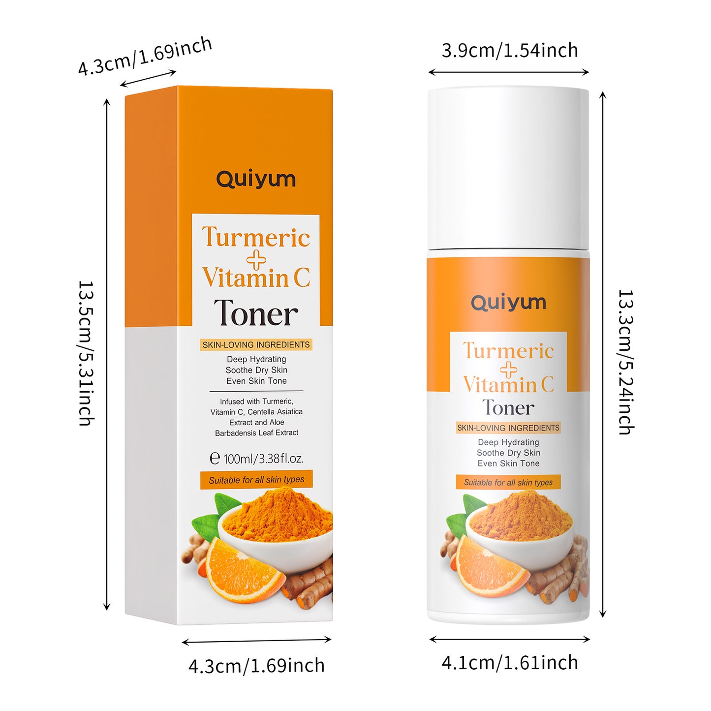 F2-003  Turmeric Vitamin C Toner Hydrating, Firming and Firming Face Apply