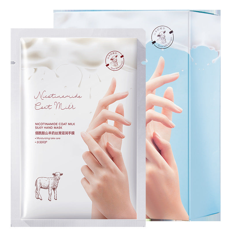 L3-001 Niacinamide Goat Milk Hand Mask 40g*8 pieces