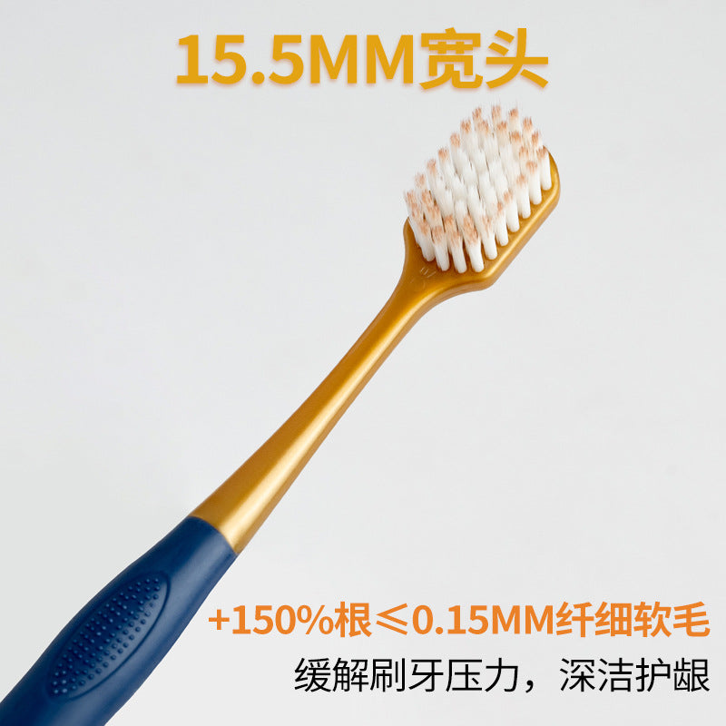 J1-001 Toothbrush Wide Head Soft Bristle Toothbrush Adult Couple Intimate Cleaning Teeth Gum Protection Family Home Pack 6 pack