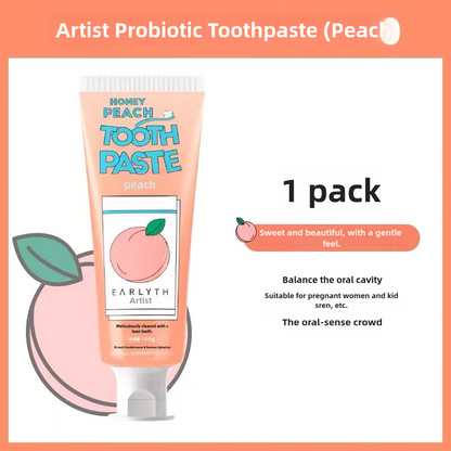 Honey Peach Flavored Probiotics Toothpaste