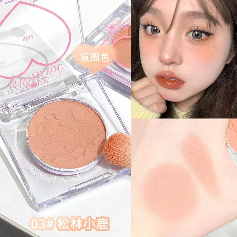 A7-002 Cute Heart Shape Macarron Color Blush