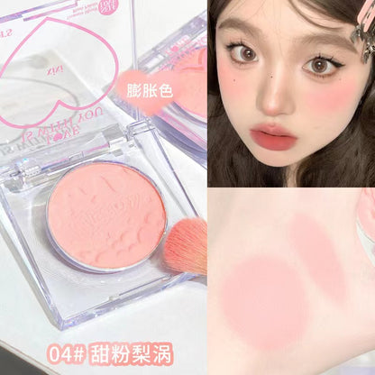 A7-002 Cute Heart Shape Macarron Color Blush