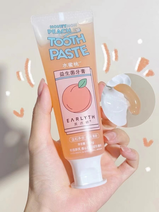 Honey Peach Flavored Probiotics Toothpaste