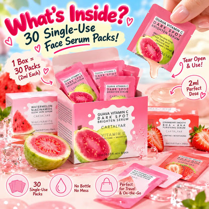 Fruity Single-Use Face Serum Packs