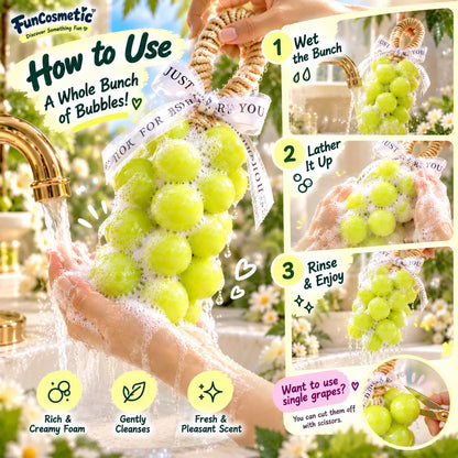 Green Grape Shaped Handmade Soap