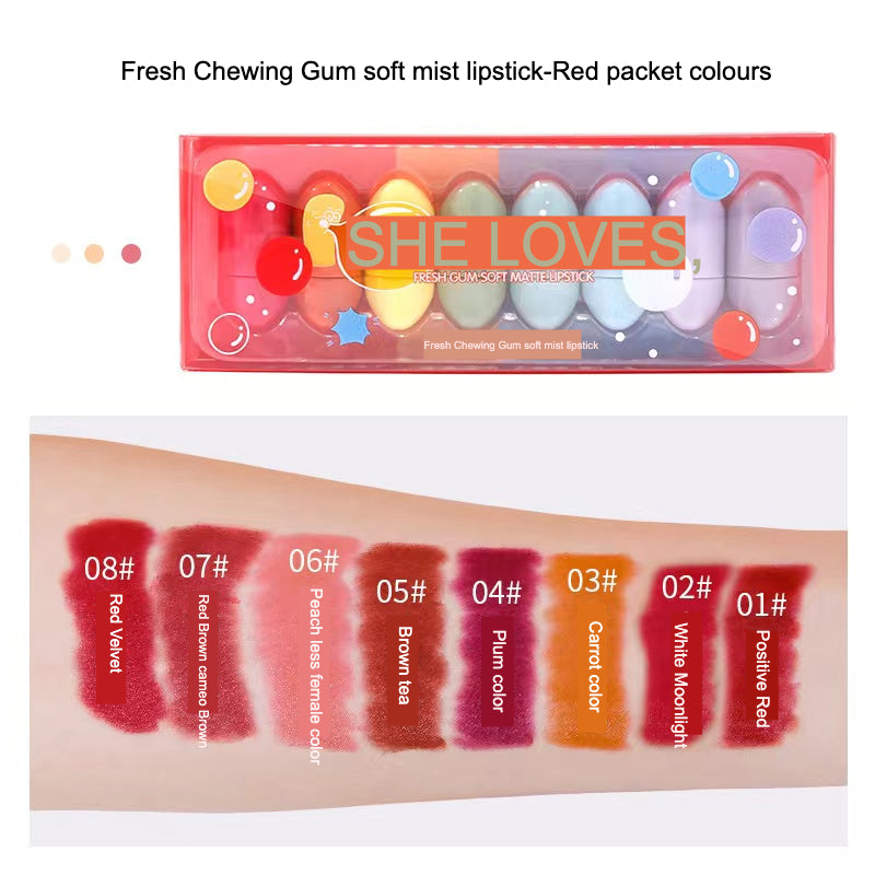 Chewing Gun Lipsticks Set