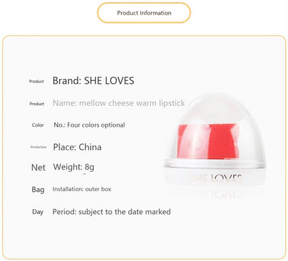 B1 Fun Cute Cheese Lip Balm