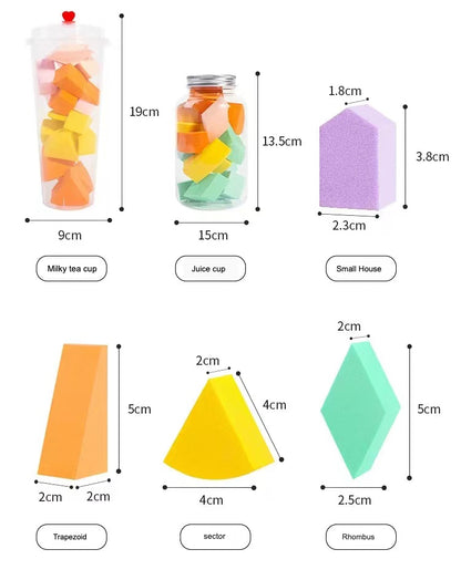 B027 WOW Colourful Make up sponge