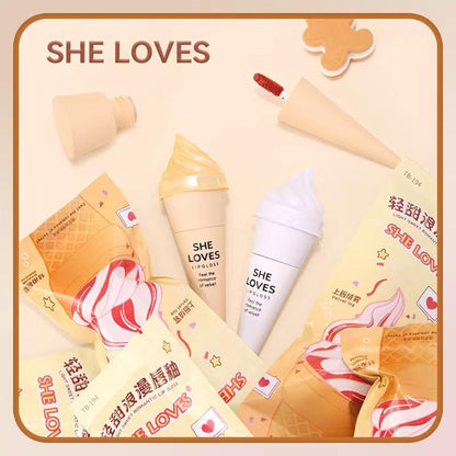 B010 Fun Cute Ice cream lip gloss